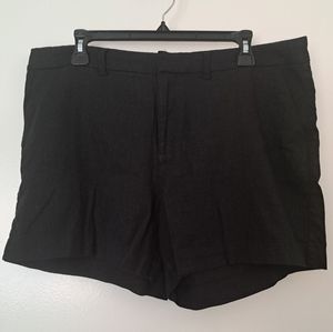 Old Navy Black Linen Shorts